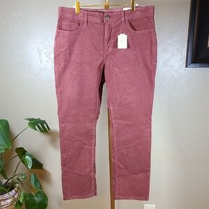 St. John's Bay Straight Leg Corduroy Pants - Dark Mauve Size 16P